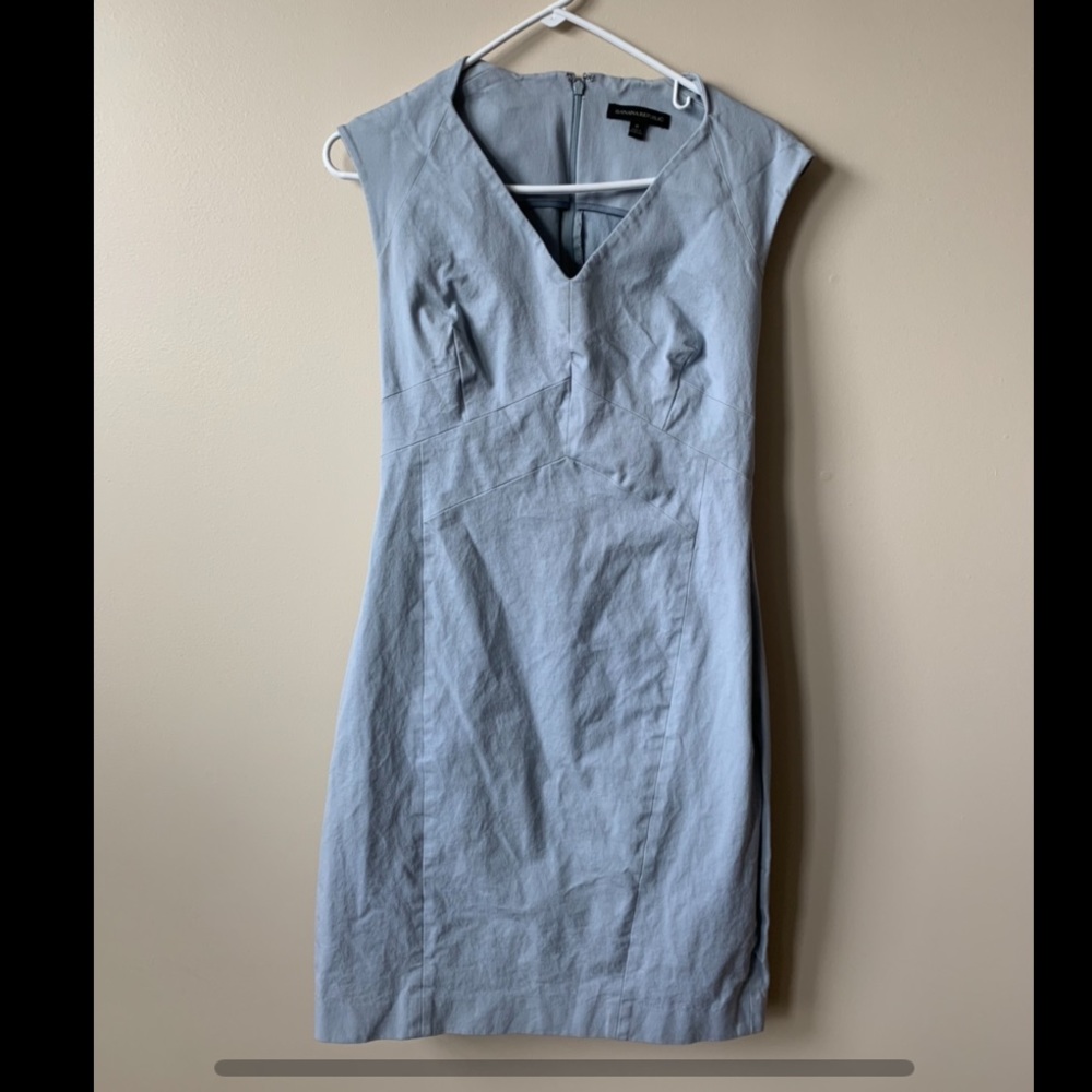 Light blue banana republic dress